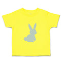 Toddler Clothes Easter Bunny Silhouette Light Blue 2 Toddler Shirt Cotton