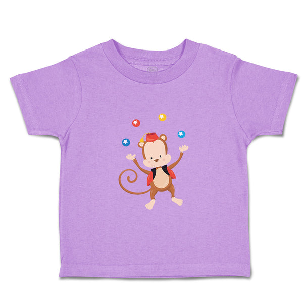 Toddler Clothes Monkey Juggler Zoo Funny Toddler Shirt Baby Clothes Cotton
