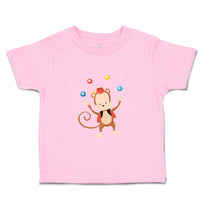 Toddler Clothes Monkey Juggler Zoo Funny Toddler Shirt Baby Clothes Cotton