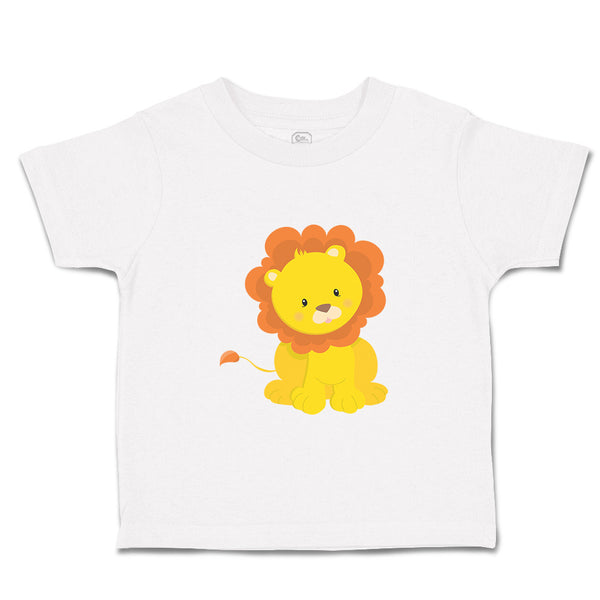 Toddler Clothes Lion Sits Zoo Funny Toddler Shirt Baby Clothes Cotton
