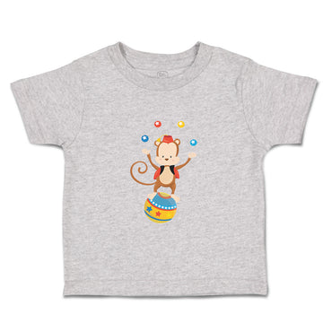 Toddler Clothes Monkey Juggler Ball Zoo Funny Toddler Shirt Baby Clothes Cotton
