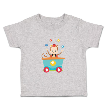Toddler Clothes Monkey Train Zoo Funny Toddler Shirt Baby Clothes Cotton