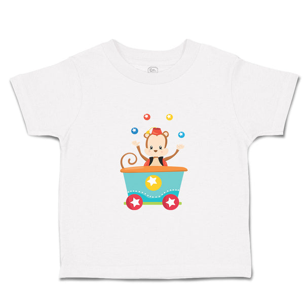 Toddler Clothes Monkey Train Zoo Funny Toddler Shirt Baby Clothes Cotton