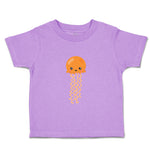 Toddler Clothes Orange Jellyfish Ocean Sea Life Toddler Shirt Cotton