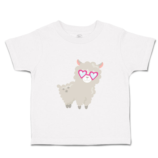Toddler Girl Clothes Llama Glasses Zoo Funny Toddler Shirt Baby Clothes Cotton