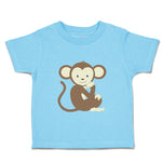 Toddler Clothes Monkey Sits Safari Toddler Shirt Baby Clothes Cotton