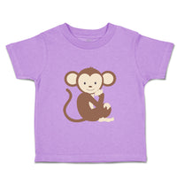 Toddler Clothes Monkey Sits Safari Toddler Shirt Baby Clothes Cotton
