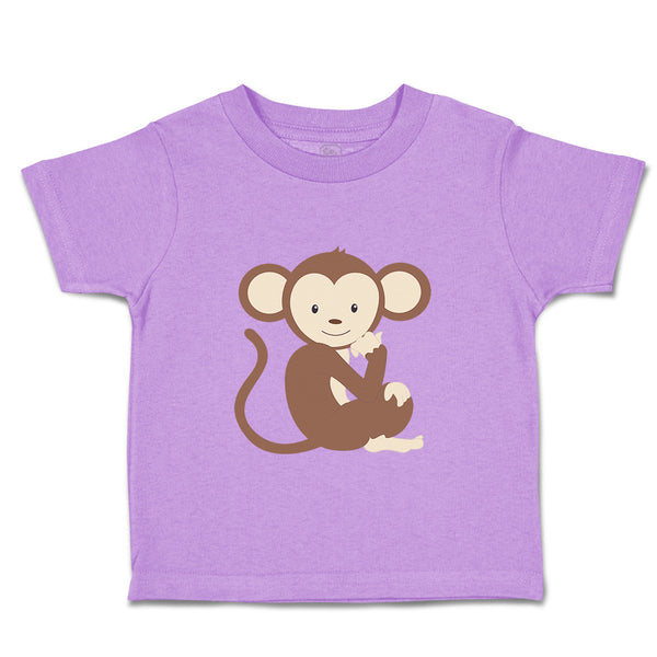 Toddler Clothes Monkey Sits Safari Toddler Shirt Baby Clothes Cotton