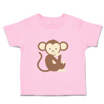 Toddler Clothes Monkey Sits Safari Toddler Shirt Baby Clothes Cotton