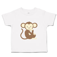 Toddler Clothes Monkey Sits Safari Toddler Shirt Baby Clothes Cotton