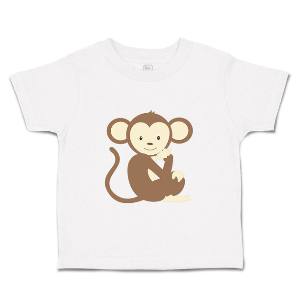 Toddler Clothes Monkey Sits Safari Toddler Shirt Baby Clothes Cotton