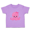 Toddler Girl Clothes Pink Octopus Bow Ocean Sea Life Toddler Shirt Cotton