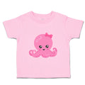 Toddler Girl Clothes Pink Octopus Bow Ocean Sea Life Toddler Shirt Cotton