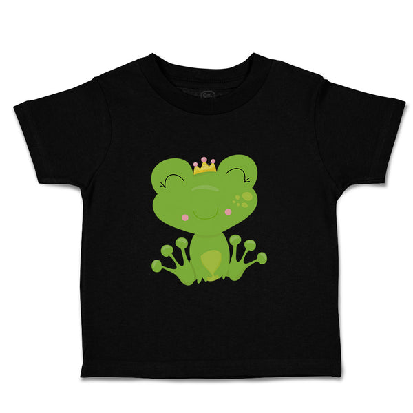 Toddler Clothes Princess Frog Closes Eyes Funny Toddler Shirt Cotton