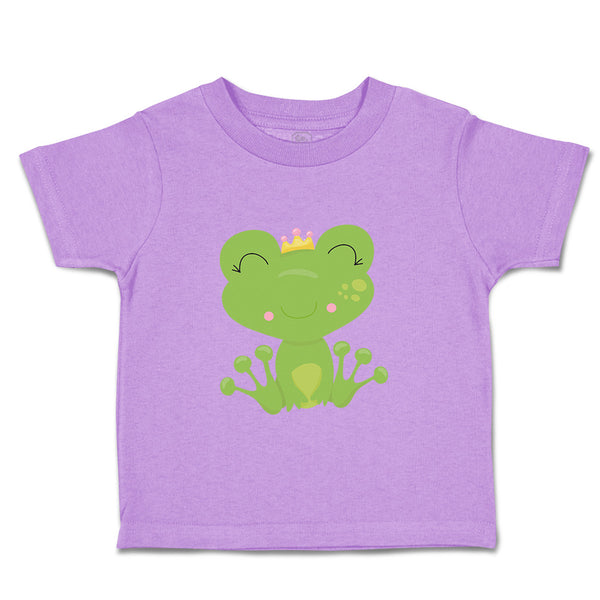 Toddler Clothes Princess Frog Closes Eyes Funny Toddler Shirt Cotton