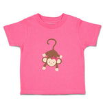 Toddler Girl Clothes Monkey Hangs Girl Safari Toddler Shirt Baby Clothes Cotton
