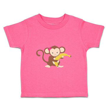 Toddler Girl Clothes Monkey Banana Girl Safari Toddler Shirt Baby Clothes Cotton