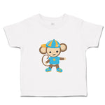 Cute Toddler Clothes Monkey Blue T-Shirt Safari Toddler Shirt Cotton