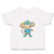 Cute Toddler Clothes Monkey Blue T-Shirt Safari Toddler Shirt Cotton