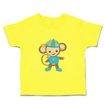 Cute Toddler Clothes Monkey Blue T-Shirt Safari Toddler Shirt Cotton