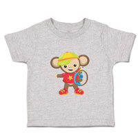 Toddler Clothes Monkey Red T-Shirt Safari Toddler Shirt Baby Clothes Cotton