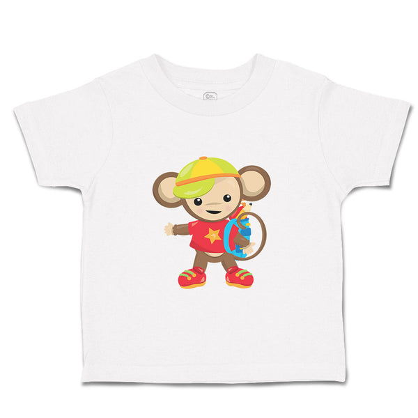 Toddler Clothes Monkey Red T-Shirt Safari Toddler Shirt Baby Clothes Cotton