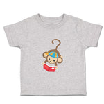 Toddler Clothes Monkey Hangs Reads Book Safari Toddler Shirt Baby Clothes Cotton
