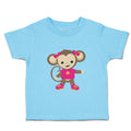 Toddler Clothes Monkey Pink T-Shirt Safari Toddler Shirt Baby Clothes Cotton
