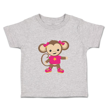 Toddler Clothes Monkey Pink T-Shirt Safari Toddler Shirt Baby Clothes Cotton
