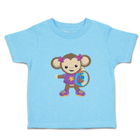 Toddler Clothes Monkey Purple T-Shirt Safari Toddler Shirt Baby Clothes Cotton