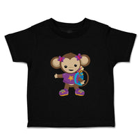 Toddler Clothes Monkey Purple T-Shirt Safari Toddler Shirt Baby Clothes Cotton