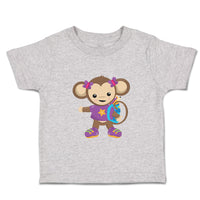 Toddler Clothes Monkey Purple T-Shirt Safari Toddler Shirt Baby Clothes Cotton