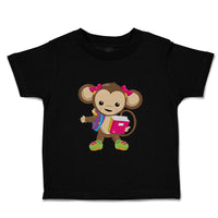 Toddler Clothes Monkey Pink Book Safari Toddler Shirt Baby Clothes Cotton