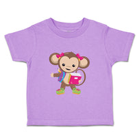 Toddler Clothes Monkey Pink Book Safari Toddler Shirt Baby Clothes Cotton