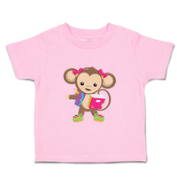 Toddler Clothes Monkey Pink Book Safari Toddler Shirt Baby Clothes Cotton