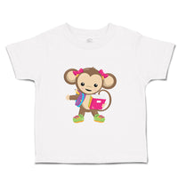 Toddler Clothes Monkey Pink Book Safari Toddler Shirt Baby Clothes Cotton