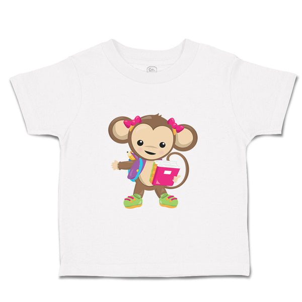 Toddler Clothes Monkey Pink Book Safari Toddler Shirt Baby Clothes Cotton