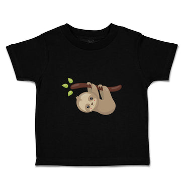 Toddler Clothes Sloth Hangs Tree Safari Toddler Shirt Baby Clothes Cotton