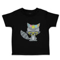Toddler Clothes Raccoon Flowers Glasses Toddler Shirt Baby Clothes Cotton