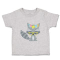 Toddler Clothes Raccoon Flowers Glasses Toddler Shirt Baby Clothes Cotton
