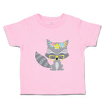 Toddler Clothes Raccoon Flowers Glasses Toddler Shirt Baby Clothes Cotton