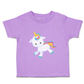 Toddler Girl Clothes White Unicorn Runs Toddler Shirt Baby Clothes Cotton