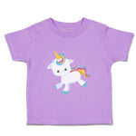 Toddler Girl Clothes White Unicorn Runs Toddler Shirt Baby Clothes Cotton