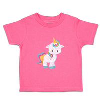 Toddler Girl Clothes White Unicorn Stands Toddler Shirt Baby Clothes Cotton