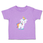 Toddler Girl Clothes White Unicorn Stands Toddler Shirt Baby Clothes Cotton