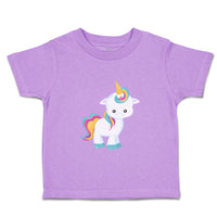 Toddler Girl Clothes White Unicorn Stands Toddler Shirt Baby Clothes Cotton