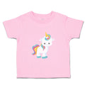 Toddler Girl Clothes White Unicorn Stands Toddler Shirt Baby Clothes Cotton