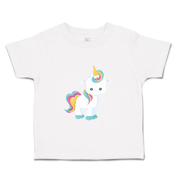 Toddler Girl Clothes White Unicorn Stands Toddler Shirt Baby Clothes Cotton