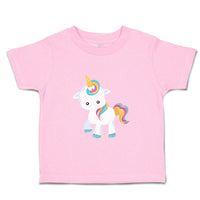 Toddler Girl Clothes White Unicorn Walks Toddler Shirt Baby Clothes Cotton