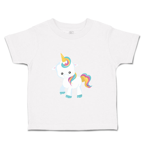 Toddler Girl Clothes White Unicorn Walks Toddler Shirt Baby Clothes Cotton